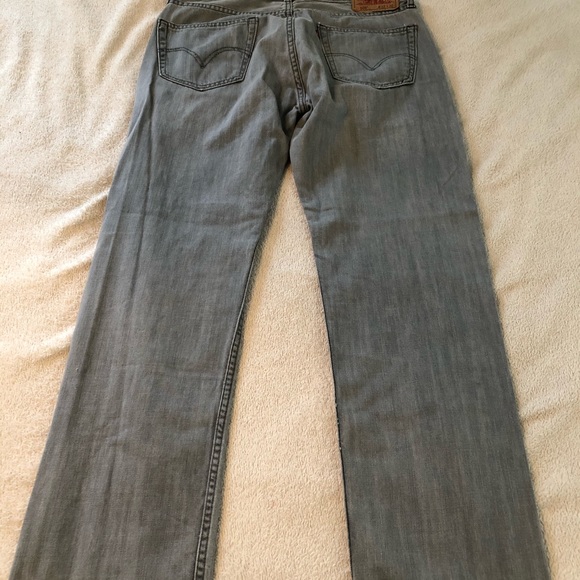Gray Levi 505 Denim, 33/32 - Picture 3 of 3